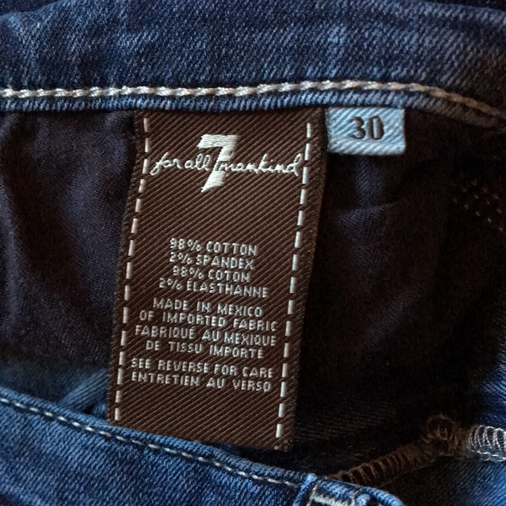 7 For All Mankind The Skinny Size 30 - Picture 6 of 8